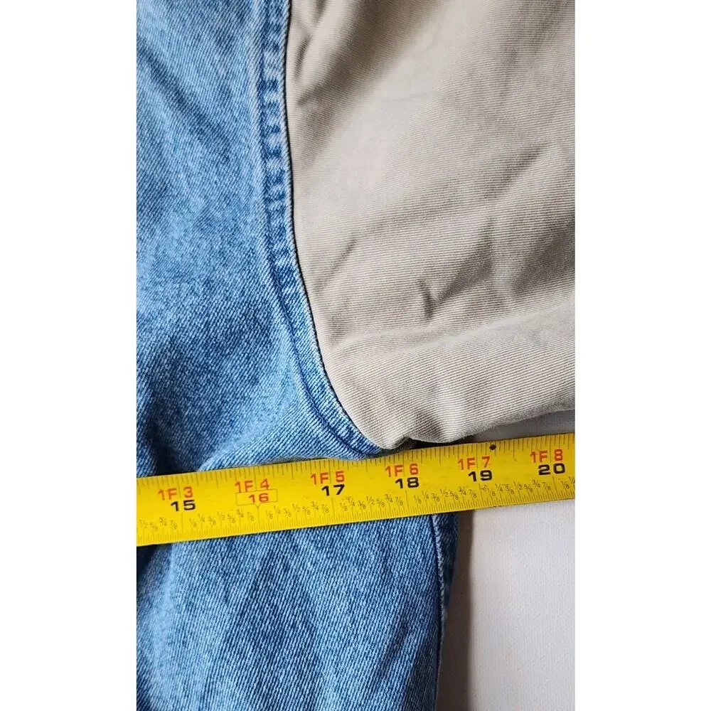 Old Navy VNTG denim Jacket Childs 8 Varsity Bomber Coat Cotton Denim Button